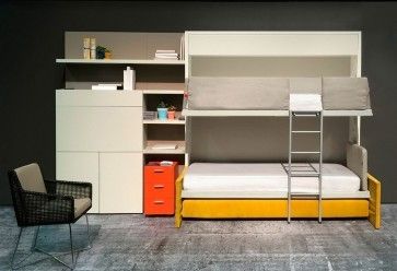 Letto singolo con letto a castello Cresta Dual in offerta