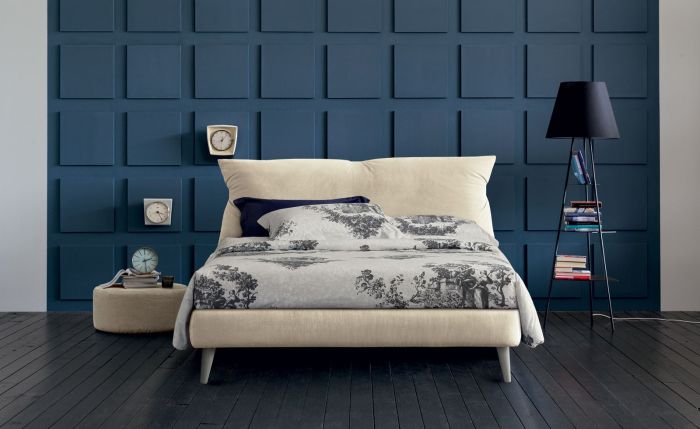 Letto Dan Oggioni Dan Letto Matrimoniale Tessile Con Base Contenitore