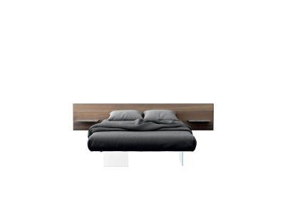 Letto-Air-Pianale-freestanding-e-testiera-Wildwooda-parete-Lago