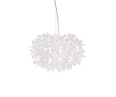 BLOOM S2 - Lampada piccola a sospensione. Bianca
