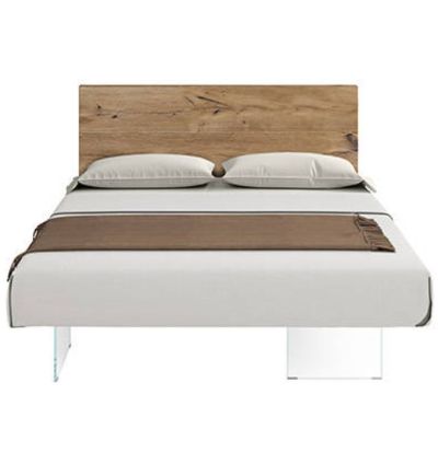 Letto Air - Pianale Freestanding e Testiera Wildwood fissata a parete