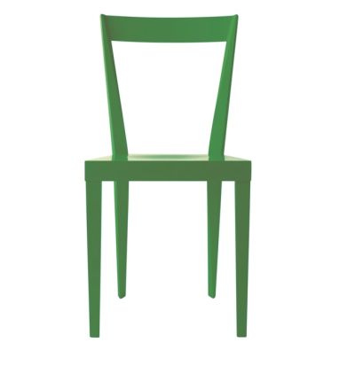 Sedia LIVIA in faggio laccato opaco RAL  6017 verde scuro