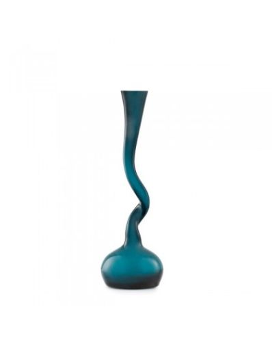 Vaso SWING medio. Dimensioni H30; D 10cm. Materiale: Vetro. Disponibile nel colore turchese.